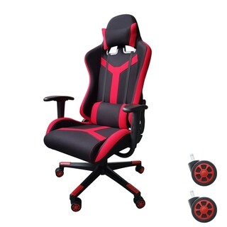 office chair red fabric video gaming chair executive swivel racing style highback office lumbar support ergonomic with buy red conference room chairs online at overstockcom office chair red fabric video gaming chair executive swivel racing style highback office lumbar support ergonomic with buy red conference room chairs online at overstockcom